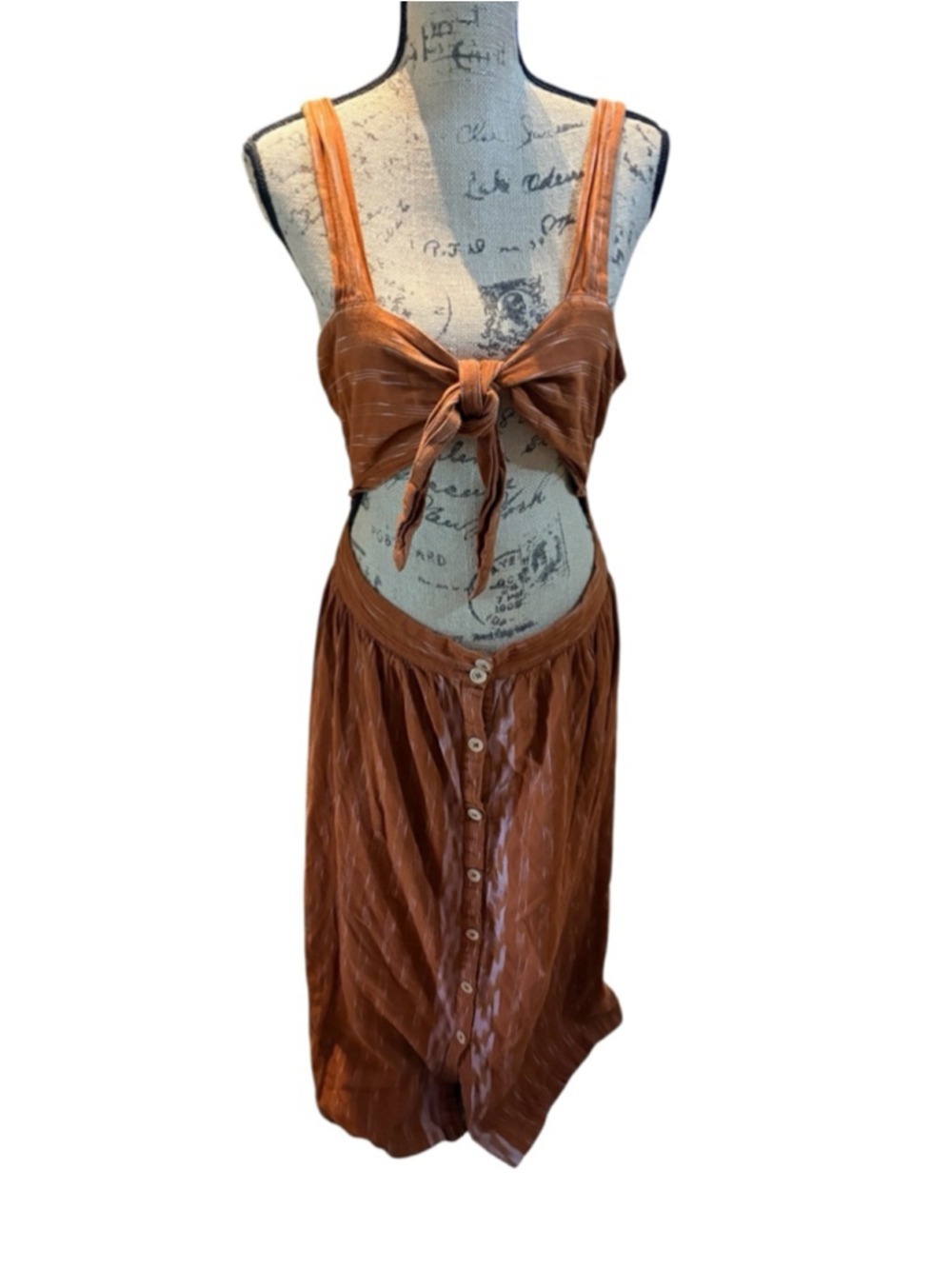 Free People Caldasi Midi Dress Size L - Picture 2 of 10